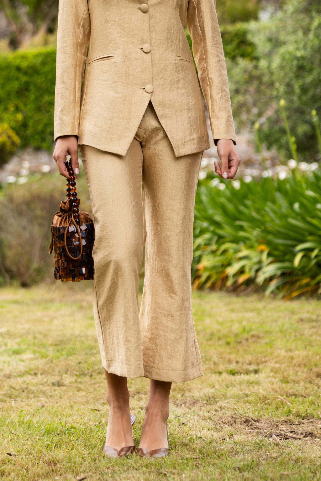 Negombo Pant, Champagne Beige