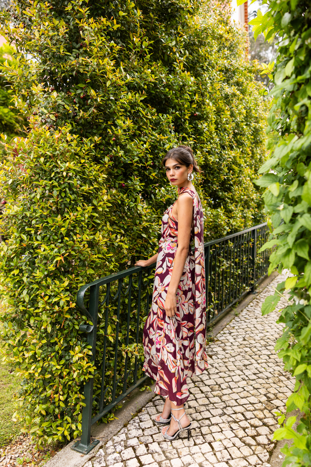 Luxury floral dress for summer events