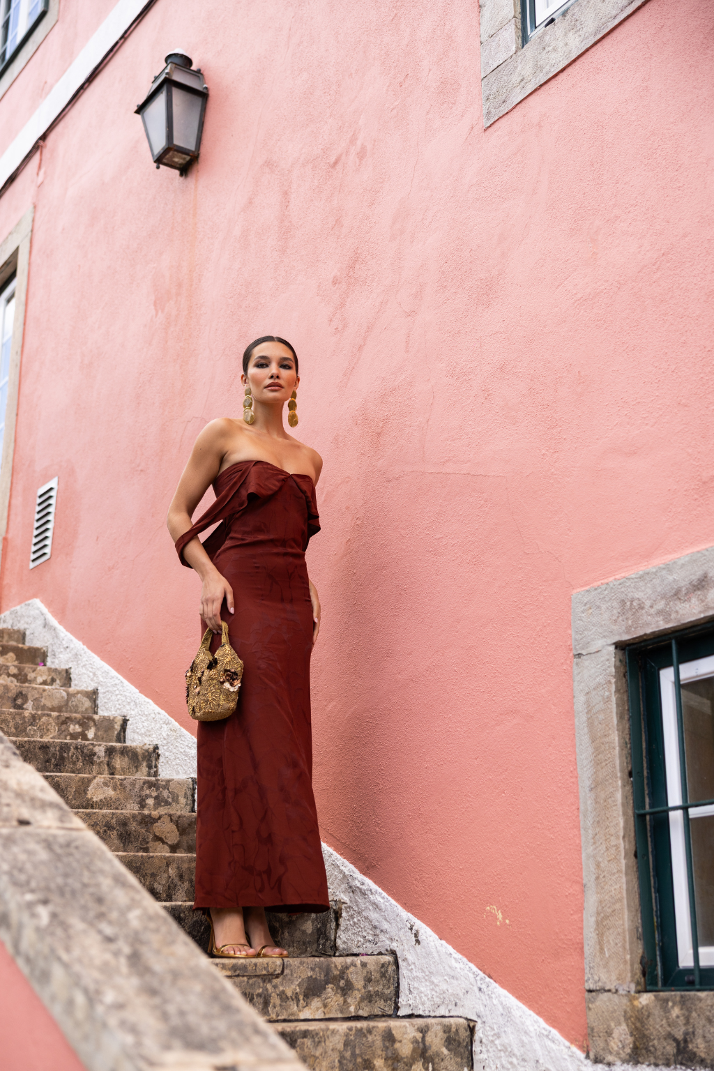 Panadura Dress, Mahogany | Wedding Guest Dress