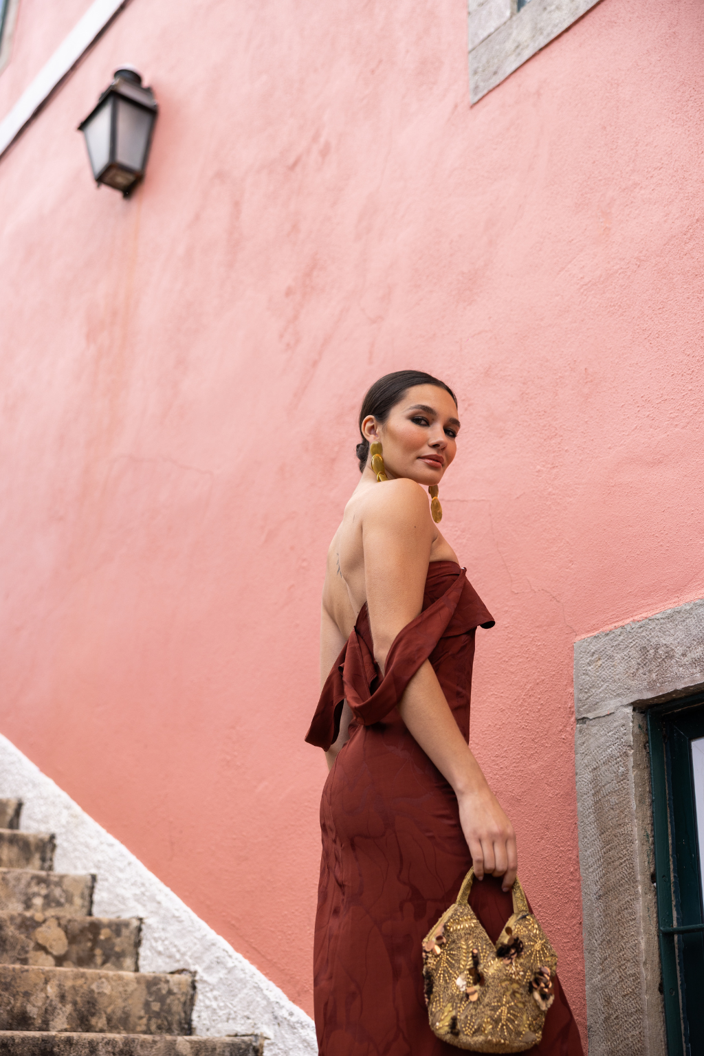 Panadura Dress, Mahogany | Wedding Guest Dress