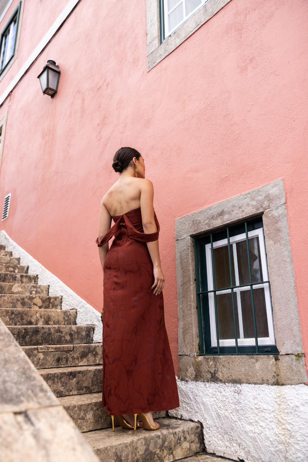 Panadura Dress, Mahogany | Wedding Guest Dress