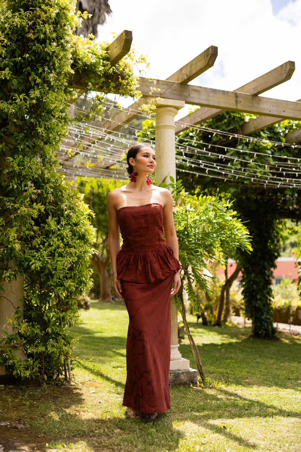 Matara Skirt, Mahogany