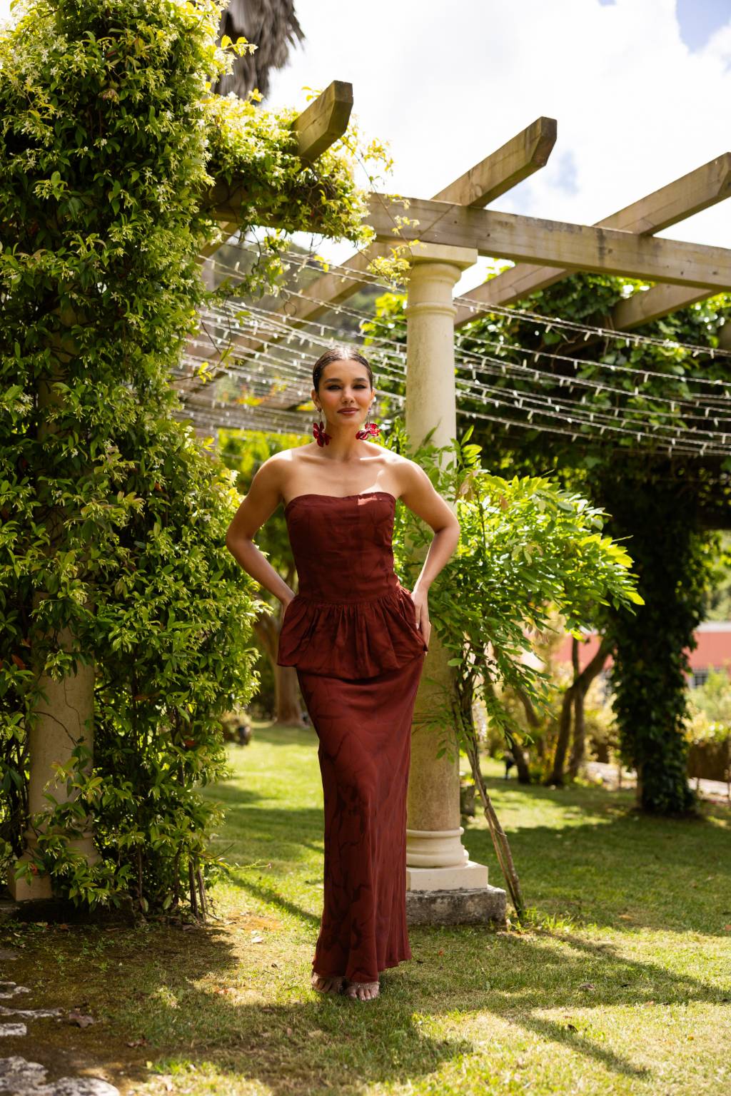 Matara Skirt, Mahogany