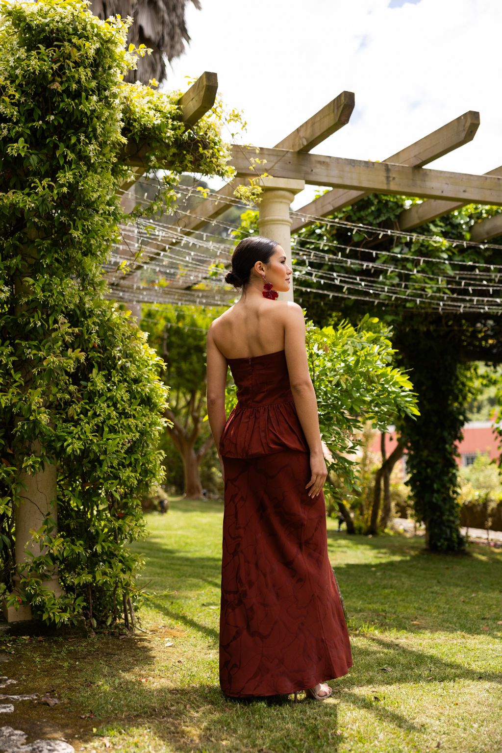 Matara Skirt, Mahogany