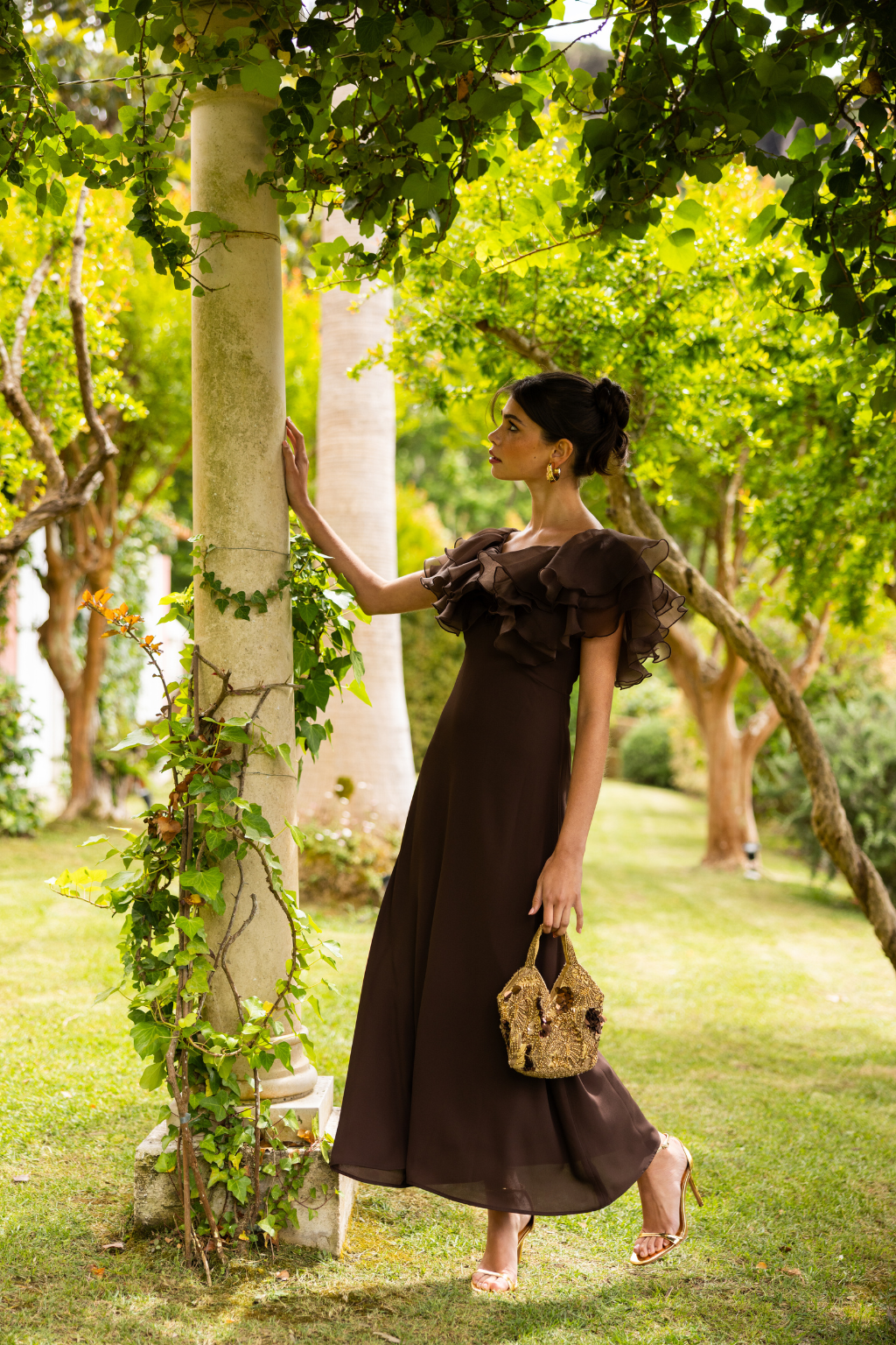Weligama Dress, Espresso