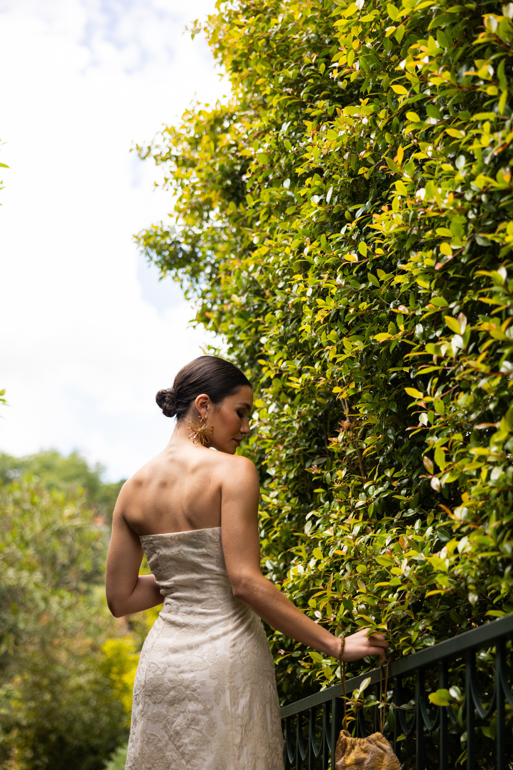 Galle Dress, Embroidered Ivory