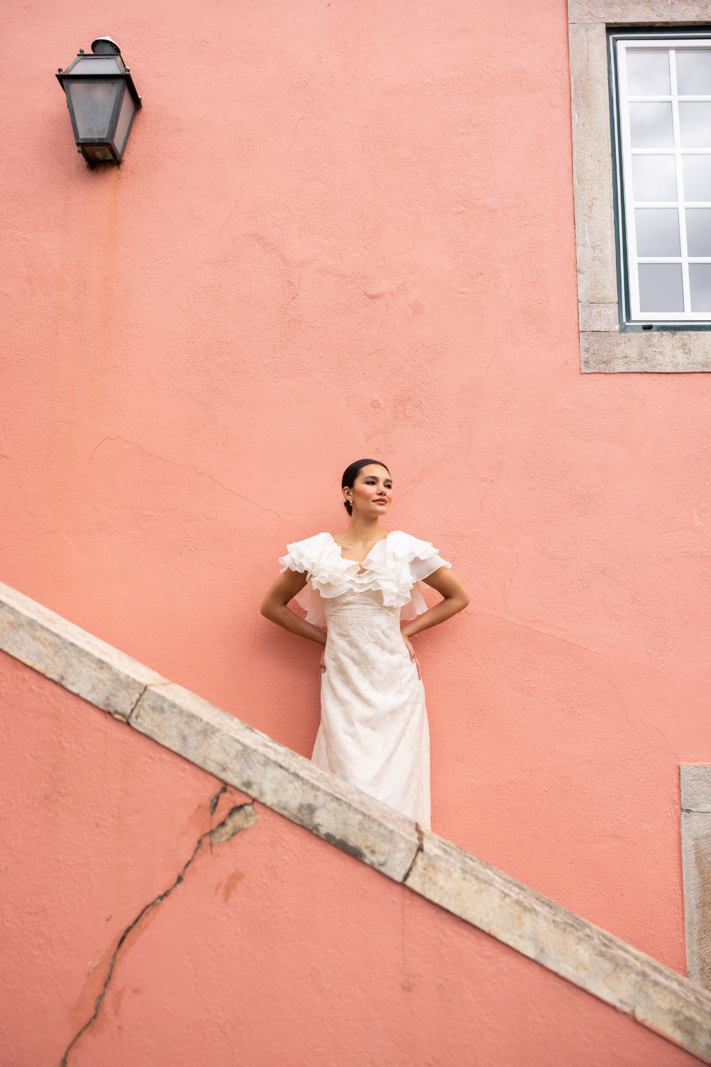 Weligama Dress, Embroidered Ivory
