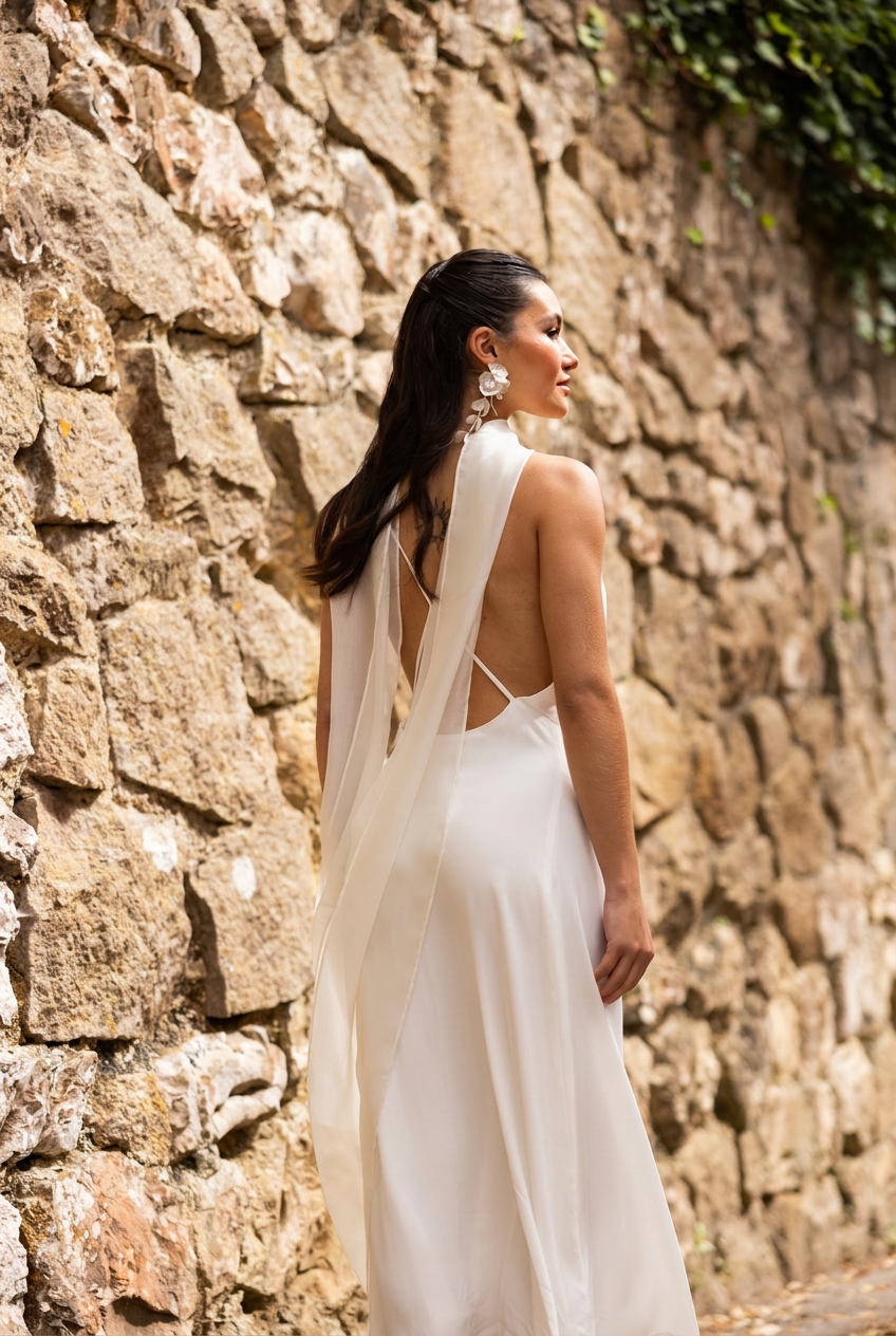 Jaffna Dress, White