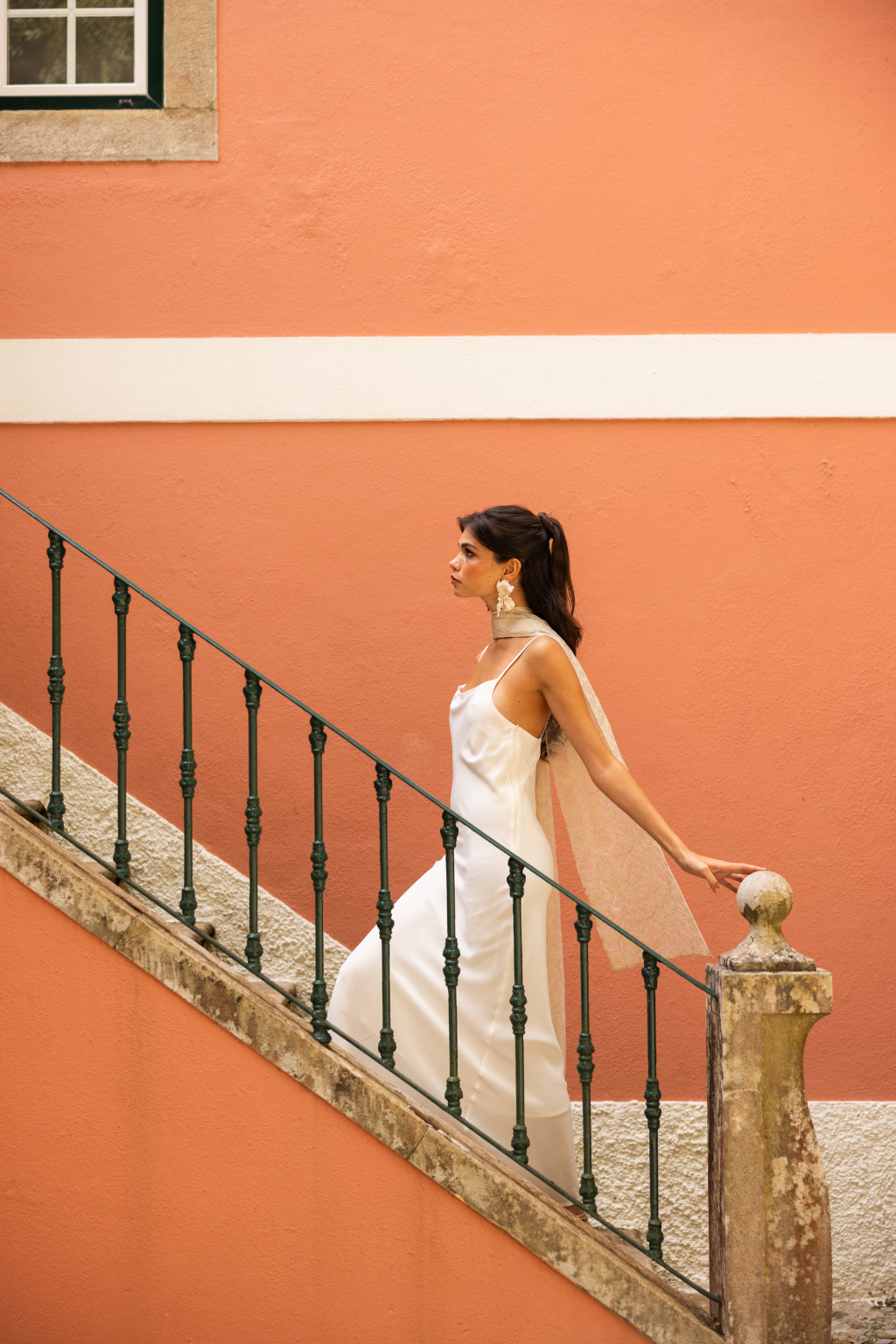 Contemporary bridal occasion dress