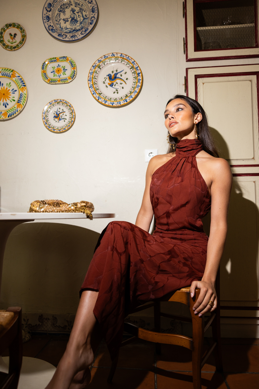 Dambulla Dress, Mahogany