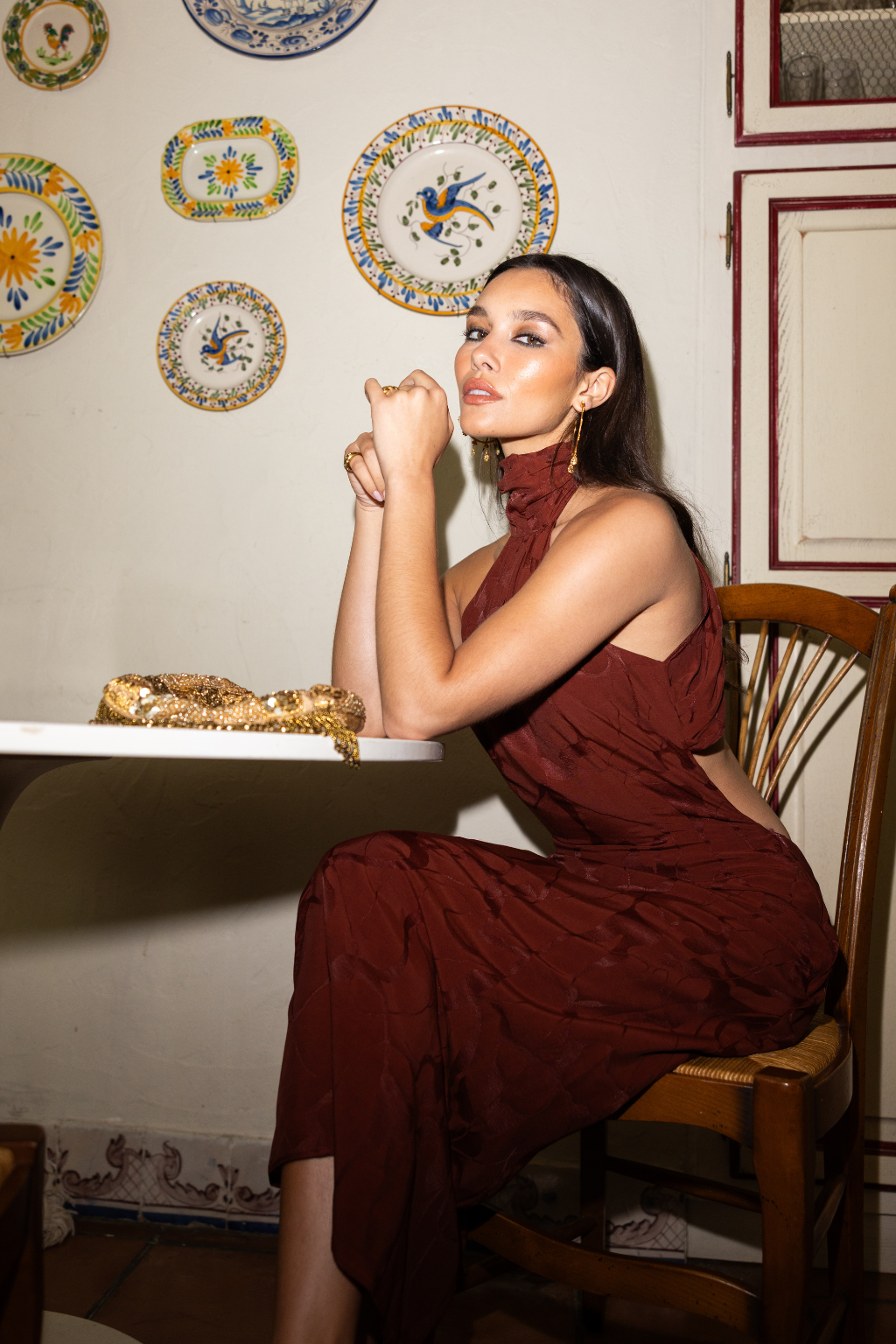 Dambulla Dress, Mahogany