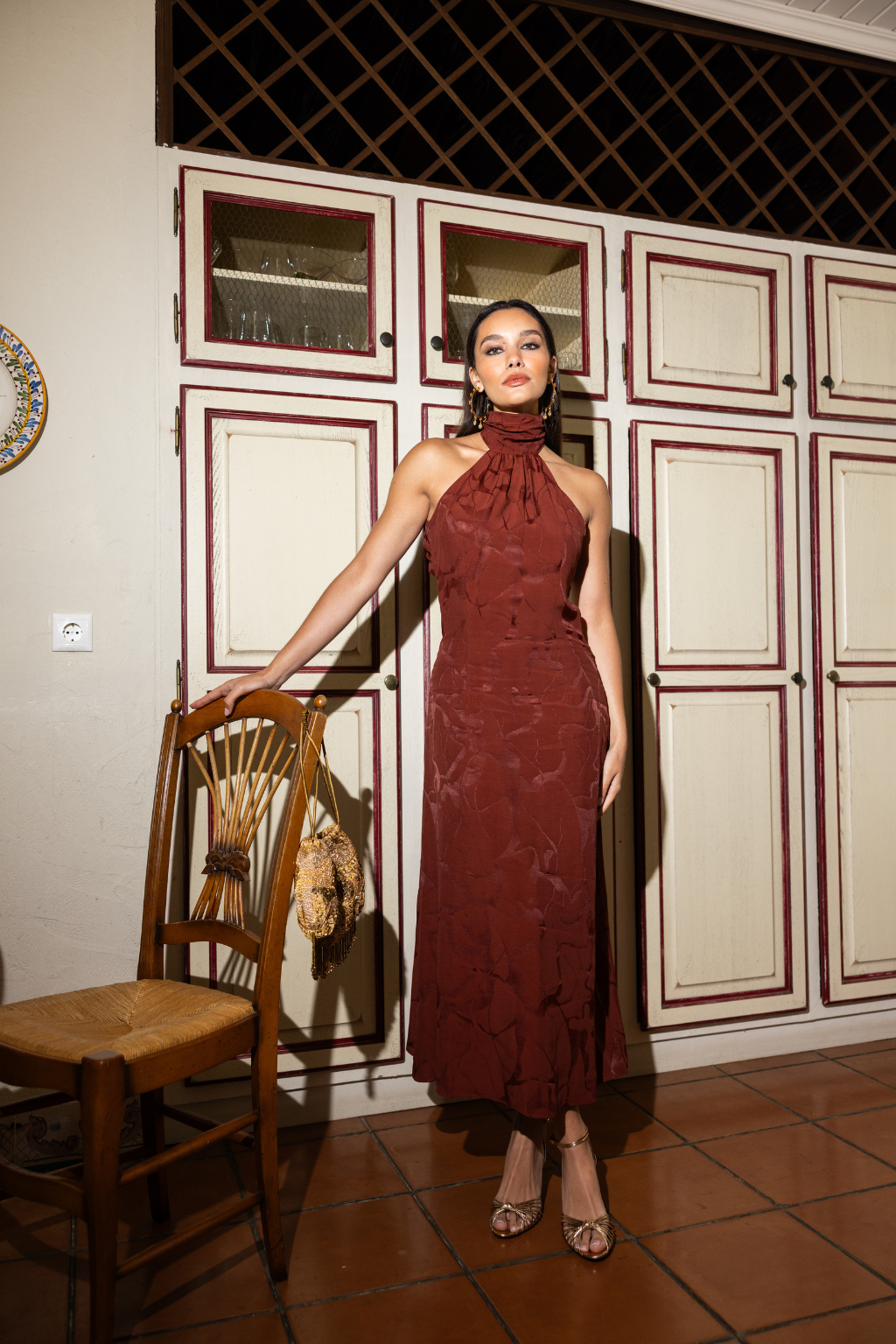 Dambulla Dress, Mahogany