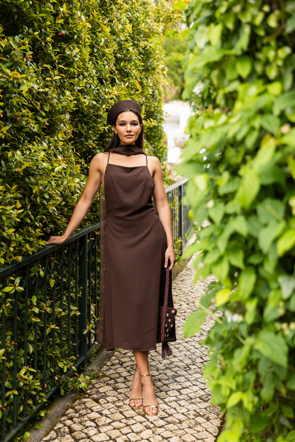 Jaffna Dress, Espresso