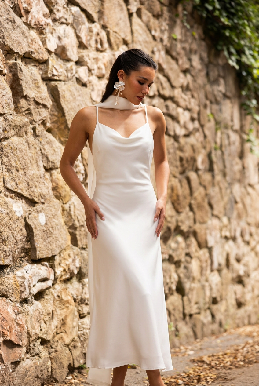 Jaffna Dress, White